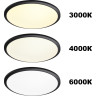 Светильник накладной NOVOTECH OVER 359209 NT23 326 IP43 LED 36W 170-265V 3240Лм 3000-6000диммируемый с датчиком движения,пульт ДУ в комплекте черный NV-359209